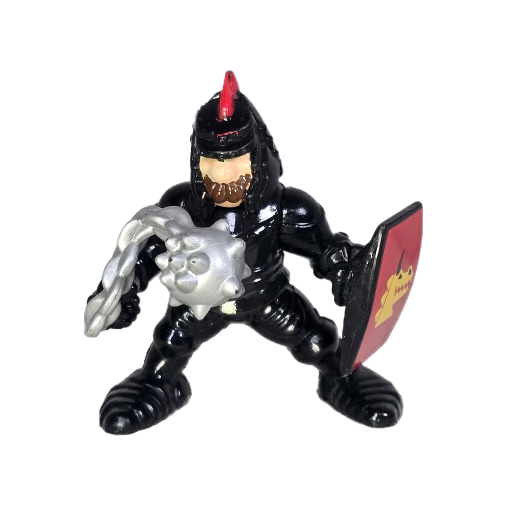 1994 Fisher Price Great Adventures Castle Black Knight Armor Mace Action Figure